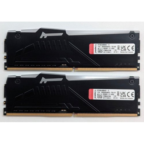 Озп Kingston DDR5 16GB (2x8GB) 5600MHz FURY Beast RGB Black (KF556C40BBAK2-16) (Відновлено продавцем, 763765) купити з перевіркою сумісності: огляд, характеристики, ціна у Києві, Львові, Вінниці, Хмельницькому, Івано-Франківську, Україні | інтернет-магазин TELEMART.UA фото