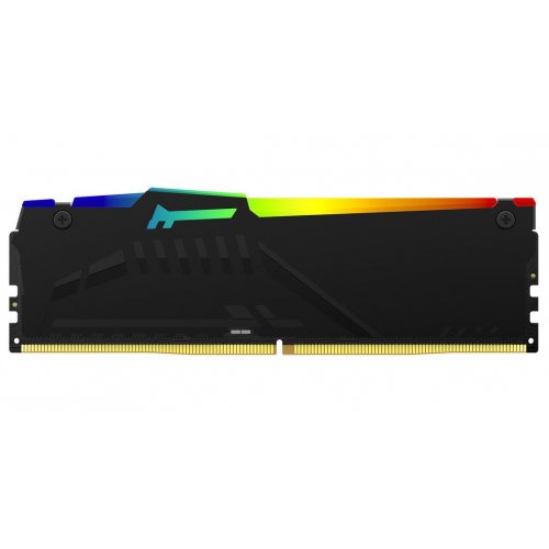 Купить Уценка озу Kingston DDR5 32GB (2x16GB) 6000Mhz FURY Beast RGB Black (KF560C30BBEAK2-32) (Вскрыта  упаковка, 763773) с проверкой совместимости: обзор, характеристики, цена в Киеве, Днепре, Одессе, Харькове, Украине | интернет-магазин TELEMART.UA фото