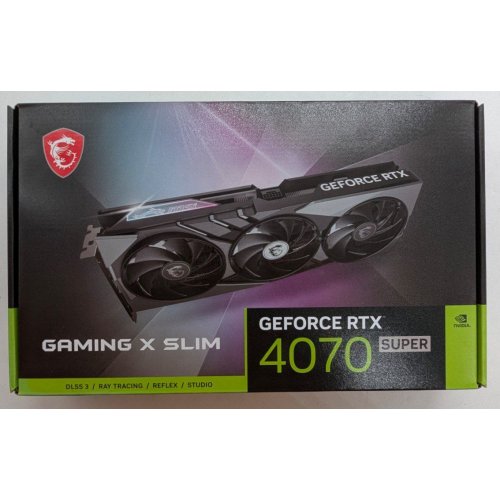 Відеокарта MSI GeForce RTX 4070 SUPER GAMING X SLIM 12228MB (RTX 4070 SUPER 12G GAMING X SLIM) (Відновлено продавцем, 763902) купити з перевіркою сумісності: огляд, характеристики, ціна у Києві, Львові, Вінниці, Хмельницькому, Івано-Франківську, Україні | інтернет-магазин TELEMART.UA фото