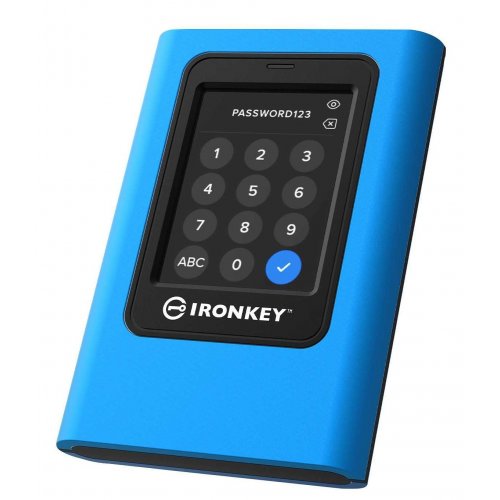 SSD-диск Kingston IronKey Vault Privacy 80 1.92TB USB 3.2 Gen 1 (IKVP80ES/1920G) купити з перевіркою сумісності: огляд, характеристики, ціна у Києві, Львові, Вінниці, Хмельницькому, Івано-Франківську, Україні | інтернет-магазин TELEMART.UA фото