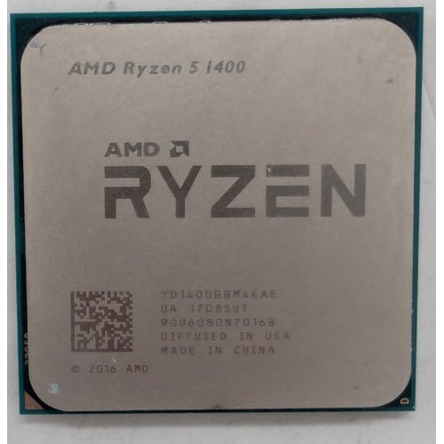 Процесор AMD Ryzen 5 1400 3.2(3.4)GHz sAM4 Tray (YD1400BBAE) (Відновлено продавцем, 763915) купити з перевіркою сумісності: огляд, характеристики, ціна у Києві, Львові, Вінниці, Хмельницькому, Івано-Франківську, Україні | інтернет-магазин TELEMART.UA фото