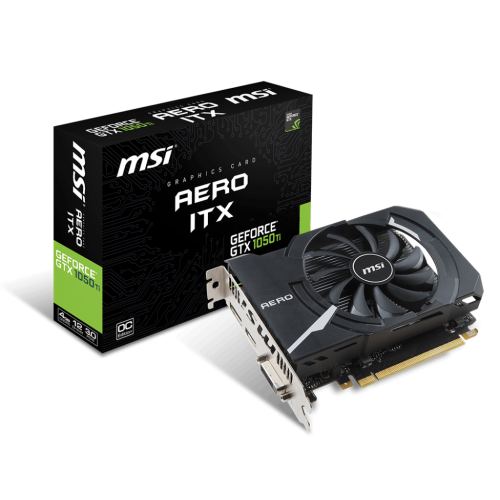 Купить Видеокарта MSI Geforce GTX 1050 Ti AERO ITX OC 4096MB (GTX 1050 TI AERO ITX 4G OC) (Восстановлено продавцом, 763917) с проверкой совместимости: обзор, характеристики, цена в Киеве, Днепре, Одессе, Харькове, Украине | интернет-магазин TELEMART.UA фото