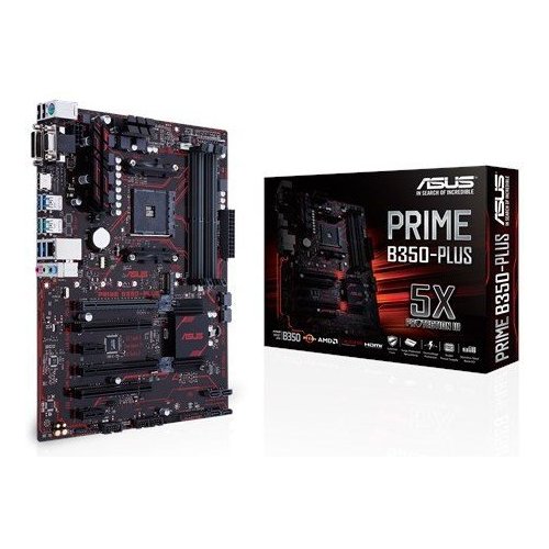 Материнська плата Asus PRIME B350-PLUS (sAM4, AMD B350) (Відновлено продавцем, 763930) купити з перевіркою сумісності: огляд, характеристики, ціна у Києві, Львові, Вінниці, Хмельницькому, Івано-Франківську, Україні | інтернет-магазин TELEMART.UA фото