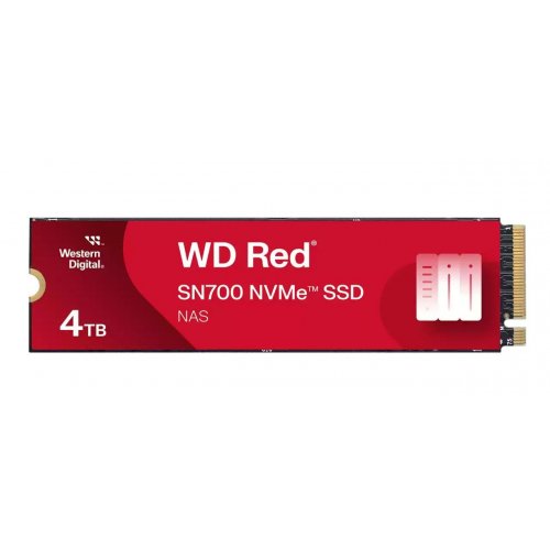 SSD-диск Western Digital Red SN700 4TB M.2 (2280 PCI-E) NVMe x4 (WDS400T1R0C) купити з перевіркою сумісності: огляд, характеристики, ціна у Києві, Львові, Вінниці, Хмельницькому, Івано-Франківську, Україні | інтернет-магазин TELEMART.UA фото