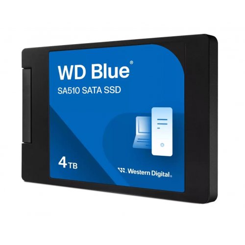Купить SSD-диск Western Digital Blue SA510 4TB 2.5" (WDS400T3B0A) с проверкой совместимости: обзор, характеристики, цена в Киеве, Днепре, Одессе, Харькове, Украине | интернет-магазин TELEMART.UA фото