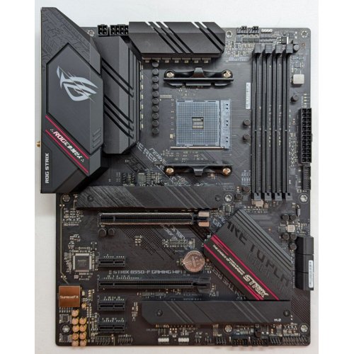 Материнська плата Asus ROG STRIX B550-F GAMING II WIFI (sAM4, B550) (Відновлено продавцем, 763940) купити з перевіркою сумісності: огляд, характеристики, ціна у Києві, Львові, Вінниці, Хмельницькому, Івано-Франківську, Україні | інтернет-магазин TELEMART.UA фото