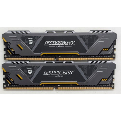 Озп Crucial DDR4 32GB (2x16GB) 3200Mhz Ballistix Sport AT (BLS2K16G4D32AEST) (Відновлено продавцем, 763957) купити з перевіркою сумісності: огляд, характеристики, ціна у Києві, Львові, Вінниці, Хмельницькому, Івано-Франківську, Україні | інтернет-магазин TELEMART.UA фото