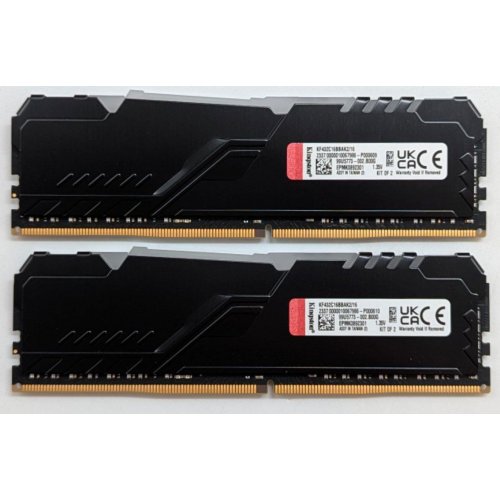 Купить Озу Kingston DDR4 16GB (2x8GB) 3200Mhz FURY Beast RGB Black (KF432C16BBAK2/16) (Восстановлено продавцом, 763968) с проверкой совместимости: обзор, характеристики, цена в Киеве, Днепре, Одессе, Харькове, Украине | интернет-магазин TELEMART.UA фото