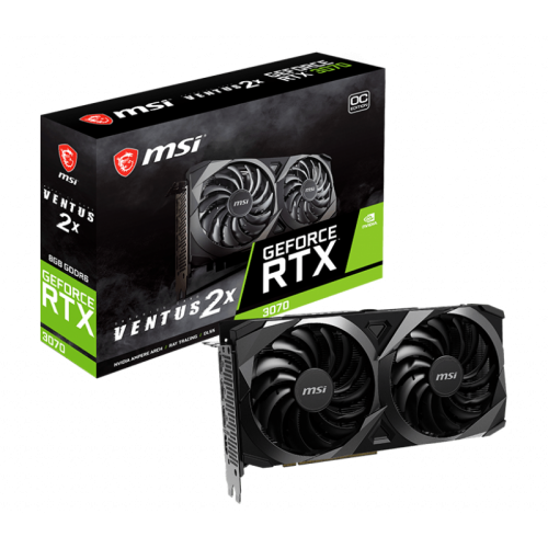 Купить Видеокарта MSI GeForce RTX 3070 VENTUS 2X OC 8192MB (RTX 3070 VENTUS 2X OC) (Восстановлено продавцом, 764004) с проверкой совместимости: обзор, характеристики, цена в Киеве, Днепре, Одессе, Харькове, Украине | интернет-магазин TELEMART.UA фото