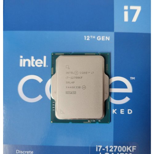 Уцінка процесор Intel Core i7-12700KF 3.6(5.0)GHz 25MB s1700 Box (BX8071512700KF) (Сліди використання, 764031) купити з перевіркою сумісності: огляд, характеристики, ціна у Києві, Львові, Вінниці, Хмельницькому, Івано-Франківську, Україні | інтернет-магазин TELEMART.UA фото
