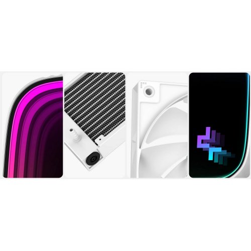 Уцінка готова сво Deepcool LS720 SE (R-LS720-WHAMMM-G-1) White (Сліди встановлення, 764035) купити з перевіркою сумісності: огляд, характеристики, ціна у Києві, Львові, Вінниці, Хмельницькому, Івано-Франківську, Україні | інтернет-магазин TELEMART.UA фото
