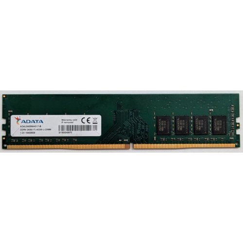 Купить Озу ADATA DDR4 4GB 2400Mhz (AD4U2400W4G17-B) (Восстановлено продавцом, 764076) с проверкой совместимости: обзор, характеристики, цена в Киеве, Днепре, Одессе, Харькове, Украине | интернет-магазин TELEMART.UA фото