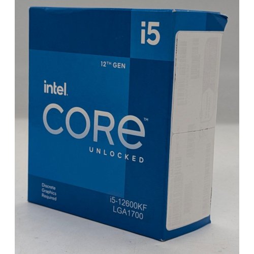 Процесор Intel Core i5-12600KF 3.7(4.9)GHz 20MB s1700 Box (BX8071512600KF) (Відновлено продавцем, 764080) купити з перевіркою сумісності: огляд, характеристики, ціна у Києві, Львові, Вінниці, Хмельницькому, Івано-Франківську, Україні | інтернет-магазин TELEMART.UA фото