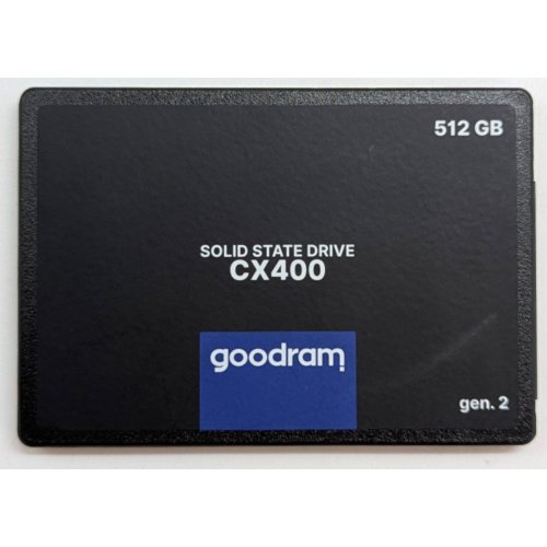 Купить Ssd-диск GoodRAM CX400 Gen.2 3D NAND TLC 512GB 2.5" (SSDPR-CX400-512-G2) (Восстановлено продавцом, 764087) с проверкой совместимости: обзор, характеристики, цена в Киеве, Днепре, Одессе, Харькове, Украине | интернет-магазин TELEMART.UA фото