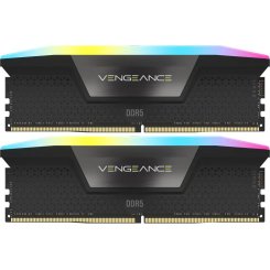 Уцінка озп Corsair DDR5 32GB (2x16GB) 6000Mhz Vengeance RGB Black (CMH32GX5M2E6000C36) (Сліди використання, 764119)
