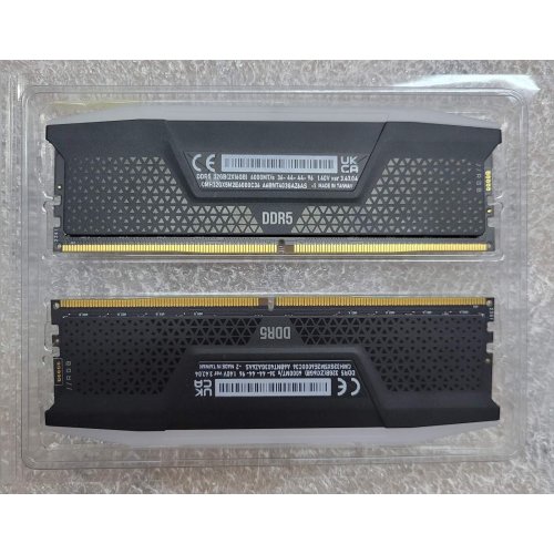 Уцінка озп Corsair DDR5 32GB (2x16GB) 6000Mhz Vengeance RGB Black (CMH32GX5M2E6000C36) (Сліди використання, 764119) купити з перевіркою сумісності: огляд, характеристики, ціна у Києві, Львові, Вінниці, Хмельницькому, Івано-Франківську, Україні | інтернет-магазин TELEMART.UA фото