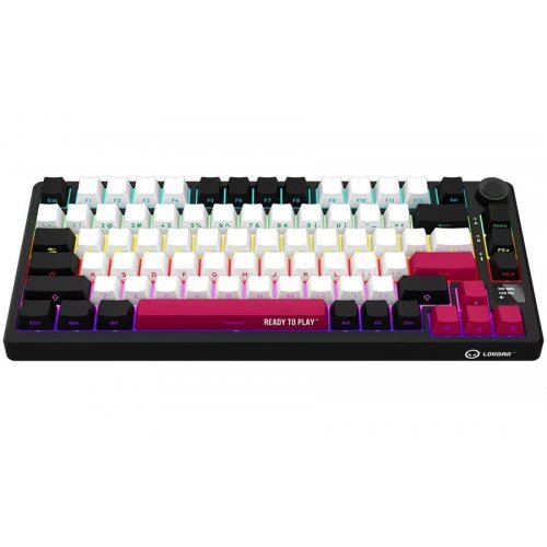 Купить Клавиатура Lorgar KBP7075W Pro RGB Mechanical Linear Toxic Purple Switches Wireless (LRG-KBP7075W-BK-US) Black - цена в Харькове, Киеве, Днепре, Одессе
в интернет-магазине Telemart фото