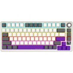 Клавиатура Lorgar KBP7075W Pro RGB Mechanical Linear Toxic Purple Switches Wireless (LRG-KBP7075W-RT-US) Beige