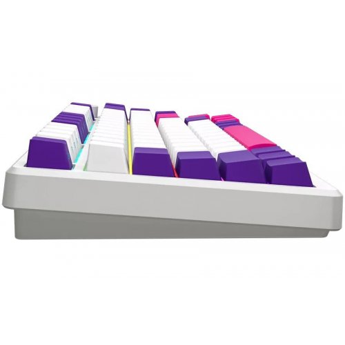 Купить Клавиатура Lorgar KBP7075W Pro RGB Mechanical Linear Toxic Purple Switches Wireless (LRG-KBP7075W-WH-US) White - цена в Харькове, Киеве, Днепре, Одессе
в интернет-магазине Telemart фото