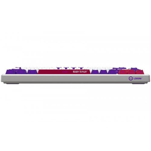 Купить Клавиатура Lorgar KBP7075W Pro RGB Mechanical Linear Toxic Purple Switches Wireless (LRG-KBP7075W-WH-US) White - цена в Харькове, Киеве, Днепре, Одессе
в интернет-магазине Telemart фото