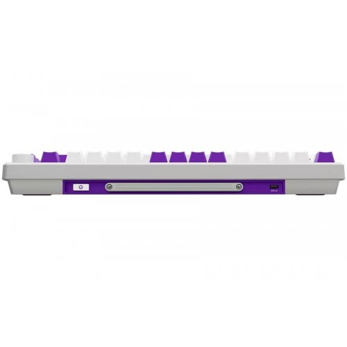 Купить Клавиатура Lorgar KBP7075W Pro RGB Mechanical Linear Toxic Purple Switches Wireless (LRG-KBP7075W-WH-US) White - цена в Харькове, Киеве, Днепре, Одессе
в интернет-магазине Telemart фото