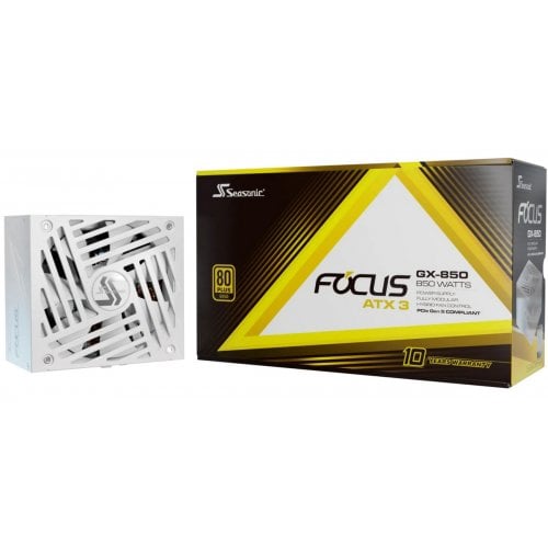 Блок живлення Seasonic Focus GX-850W ATX 3.1 (FOCUS-GX-850-ATX31-WHITE) White купити з перевіркою сумісності: огляд, характеристики, ціна у Києві, Львові, Вінниці, Хмельницькому, Івано-Франківську, Україні | інтернет-магазин TELEMART.UA фото