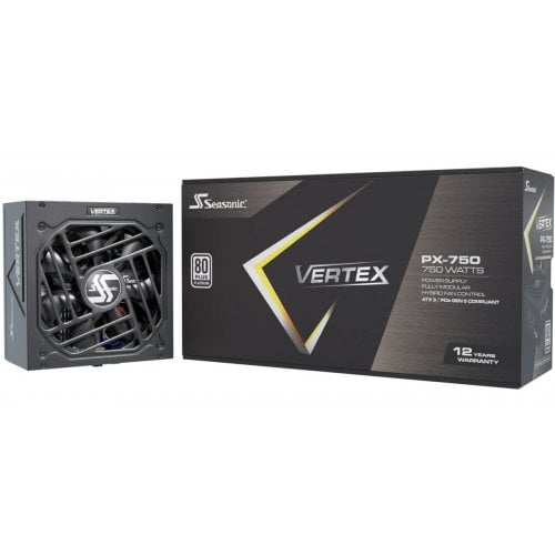 Купить Блок питания Seasonic Vertex PX-750W ATX 3.1 (VERTEX PX-750) с проверкой совместимости: обзор, характеристики, цена в Киеве, Днепре, Одессе, Харькове, Украине | интернет-магазин TELEMART.UA фото