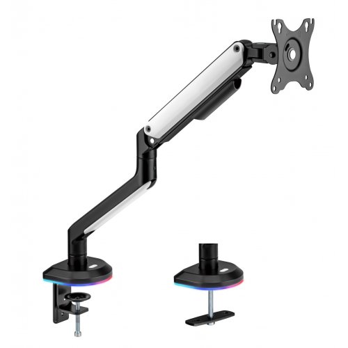 Купити Кронштейн для монітора HEXO Gaming RGB (HXG-702R) Black/White - ціна в Києві, Львові, Вінниці, Хмельницькому, Франківську, Україні | інтернет-магазин TELEMART.UA фото