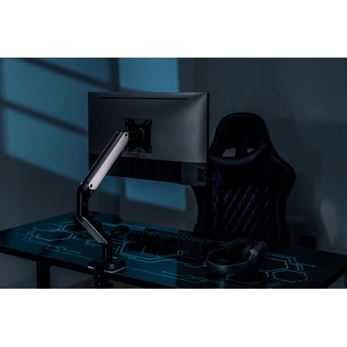 Купити Кронштейн для монітора HEXO Gaming RGB (HXG-702R) Black/White - ціна в Києві, Львові, Вінниці, Хмельницькому, Франківську, Україні | інтернет-магазин TELEMART.UA фото