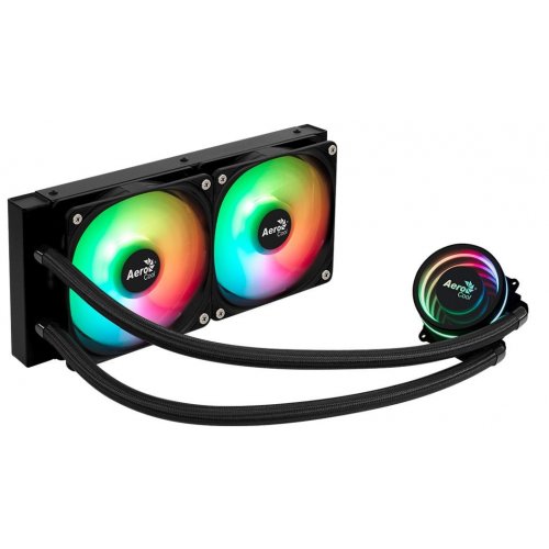 Готова СЖО AeroCool Oasis L240 (ACLA-OA24117.11) Black купити з перевіркою сумісності: огляд, характеристики, ціна у Києві, Львові, Вінниці, Хмельницькому, Івано-Франківську, Україні | інтернет-магазин TELEMART.UA фото