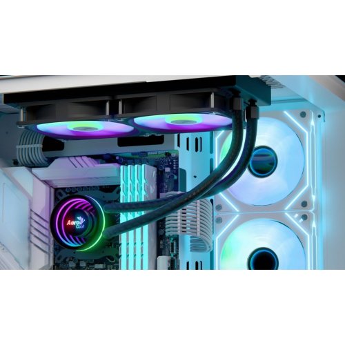 Готова СЖО AeroCool Oasis L240 (ACLA-OA24117.11) Black купити з перевіркою сумісності: огляд, характеристики, ціна у Києві, Львові, Вінниці, Хмельницькому, Івано-Франківську, Україні | інтернет-магазин TELEMART.UA фото