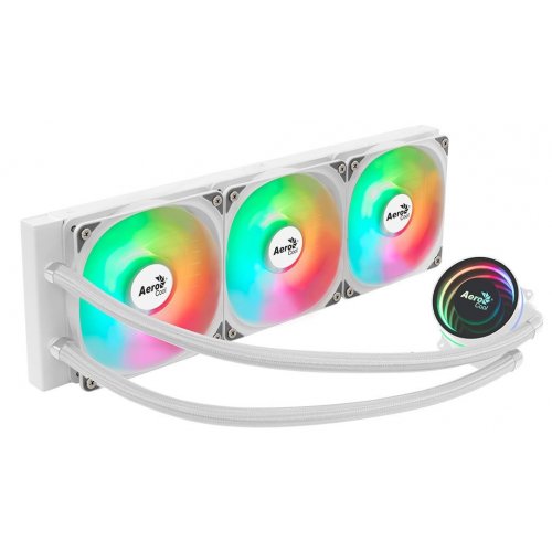 Готова СЖО AeroCool Oasis L360 (ACLA-OA36117.21) White купити з перевіркою сумісності: огляд, характеристики, ціна у Києві, Львові, Вінниці, Хмельницькому, Івано-Франківську, Україні | інтернет-магазин TELEMART.UA фото