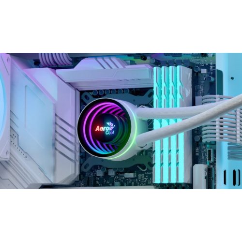 Готова СЖО AeroCool Oasis L360 (ACLA-OA36117.21) White купити з перевіркою сумісності: огляд, характеристики, ціна у Києві, Львові, Вінниці, Хмельницькому, Івано-Франківську, Україні | інтернет-магазин TELEMART.UA фото