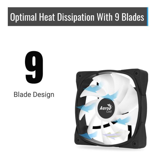 Купить Кулер для корпуса Aerocool Frame X 12 PWM ARGB (ACF3-FM11217.11) Black с проверкой совместимости: обзор, характеристики, цена в Киеве, Днепре, Одессе, Харькове, Украине | интернет-магазин TELEMART.UA фото