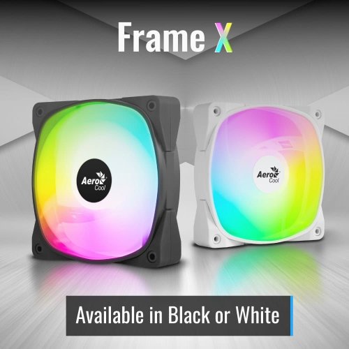 Купить Кулер для корпуса Aerocool Frame X 12 PWM ARGB (ACF3-FM11217.11) Black с проверкой совместимости: обзор, характеристики, цена в Киеве, Днепре, Одессе, Харькове, Украине | интернет-магазин TELEMART.UA фото