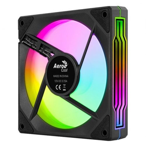 Купить Кулер для корпуса Aerocool Phantom M-3 12 PWM ARGB (ACF3-MR11217.11) Black с проверкой совместимости: обзор, характеристики, цена в Киеве, Днепре, Одессе, Харькове, Украине | интернет-магазин TELEMART.UA фото