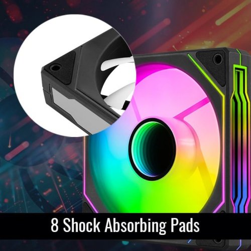 Купить Кулер для корпуса Aerocool Phantom M-3 12 PWM ARGB (ACF3-MR11217.11) Black с проверкой совместимости: обзор, характеристики, цена в Киеве, Днепре, Одессе, Харькове, Украине | интернет-магазин TELEMART.UA фото