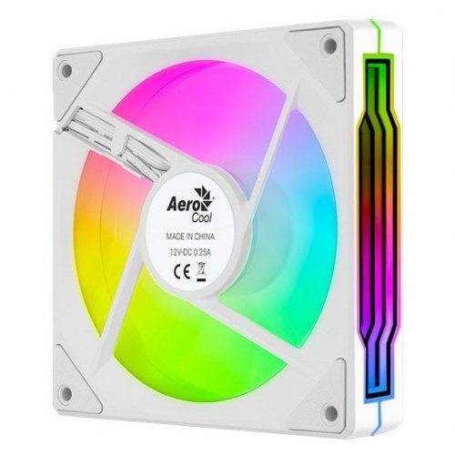 Кулер для корпуса Aerocool Phantom M-3 12 PWM ARGB (ACF3-MR11217.21) White купити з перевіркою сумісності: огляд, характеристики, ціна у Києві, Львові, Вінниці, Хмельницькому, Івано-Франківську, Україні | інтернет-магазин TELEMART.UA фото