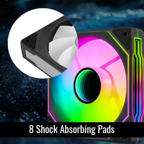 Купить Кулер для корпуса Aerocool Phantom M-3 Reverse 12 PWM ARGB (ACF3-MR11227.21) White с проверкой совместимости: обзор, характеристики, цена в Киеве, Днепре, Одессе, Харькове, Украине | интернет-магазин TELEMART.UA фото