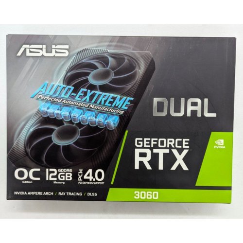 Відеокарта Asus GeForce RTX 3060 Dual OC 12288MB (DUAL-RTX3060-O12G-V2) (Відновлено продавцем, 764665) купити з перевіркою сумісності: огляд, характеристики, ціна у Києві, Львові, Вінниці, Хмельницькому, Івано-Франківську, Україні | інтернет-магазин TELEMART.UA фото