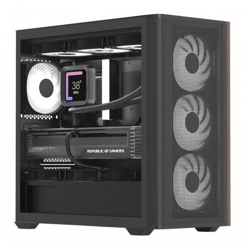 Корпус Aerocool D301A-G-V2 без БЖ (ACCS-DS03043.11) Black купити з перевіркою сумісності: огляд, характеристики, ціна у Києві, Львові, Вінниці, Хмельницькому, Івано-Франківську, Україні | інтернет-магазин TELEMART.UA фото