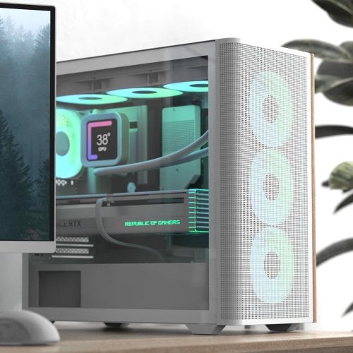 Корпус Aerocool D301A-G-V2 без БЖ (ACCS-DS03043.21) White купити з перевіркою сумісності: огляд, характеристики, ціна у Києві, Львові, Вінниці, Хмельницькому, Івано-Франківську, Україні | інтернет-магазин TELEMART.UA фото