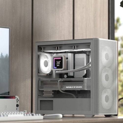 Корпус Aerocool D301A-G-V2 без БЖ (ACCS-DS03043.21) White купити з перевіркою сумісності: огляд, характеристики, ціна у Києві, Львові, Вінниці, Хмельницькому, Івано-Франківську, Україні | інтернет-магазин TELEMART.UA фото