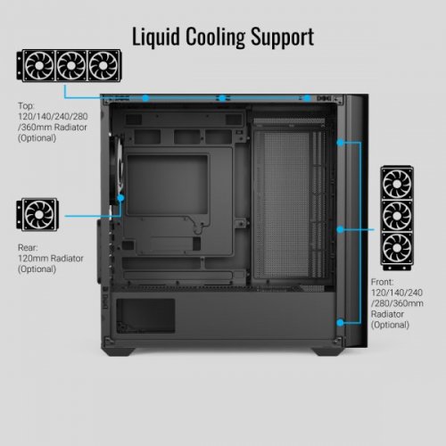 Корпус Aerocool D302A-G-V1 без БЖ (ACCS-DS04043.11) Black купити з перевіркою сумісності: огляд, характеристики, ціна у Києві, Львові, Вінниці, Хмельницькому, Івано-Франківську, Україні | інтернет-магазин TELEMART.UA фото