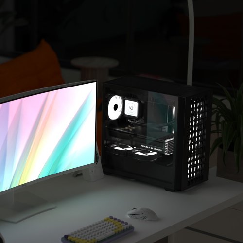 Корпус Aerocool D302A-G-V1 без БЖ (ACCS-DS04043.11) Black купити з перевіркою сумісності: огляд, характеристики, ціна у Києві, Львові, Вінниці, Хмельницькому, Івано-Франківську, Україні | інтернет-магазин TELEMART.UA фото