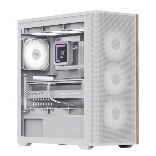 Корпус Aerocool D501A-G-V2 без БЖ (ACCM-DS01043.21) White купити з перевіркою сумісності: огляд, характеристики, ціна у Києві, Львові, Вінниці, Хмельницькому, Івано-Франківську, Україні | інтернет-магазин TELEMART.UA фото