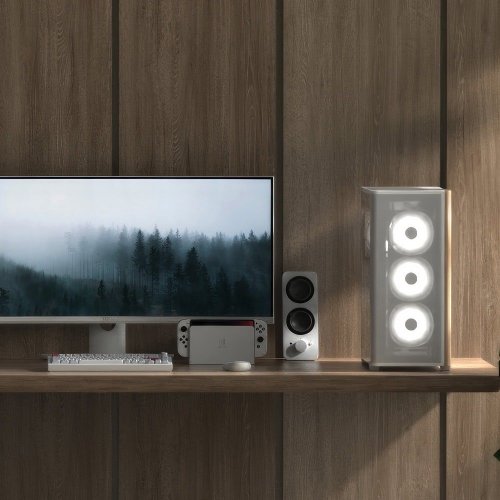 Корпус Aerocool D501A-G-V2 без БЖ (ACCM-DS01043.21) White купити з перевіркою сумісності: огляд, характеристики, ціна у Києві, Львові, Вінниці, Хмельницькому, Івано-Франківську, Україні | інтернет-магазин TELEMART.UA фото