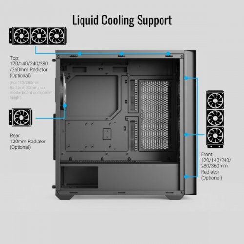Купить Корпус Aerocool D502A-G-V1 без БП (ACCM-DS02043.11) Black с проверкой совместимости: обзор, характеристики, цена в Киеве, Днепре, Одессе, Харькове, Украине | интернет-магазин TELEMART.UA фото