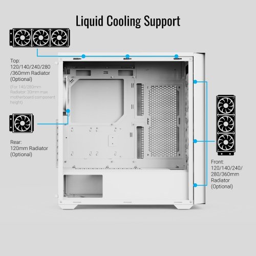 Купить Корпус Aerocool D502A-G-V1 без БП (ACCM-DS02043.21) White с проверкой совместимости: обзор, характеристики, цена в Киеве, Днепре, Одессе, Харькове, Украине | интернет-магазин TELEMART.UA фото