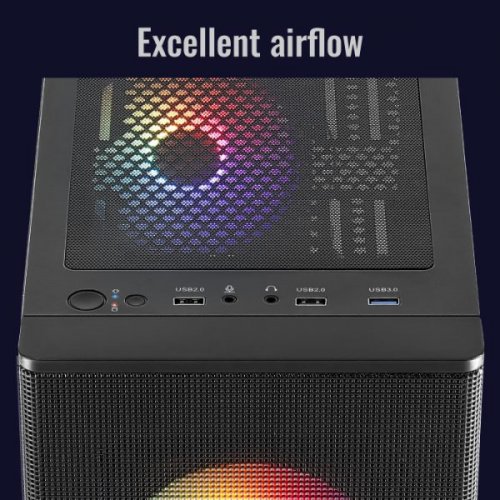 Купить Корпус Aerocool Designer-G-V2 Tempered Glass без БП (ACCM-ES05143.11) Black с проверкой совместимости: обзор, характеристики, цена в Киеве, Днепре, Одессе, Харькове, Украине | интернет-магазин TELEMART.UA фото